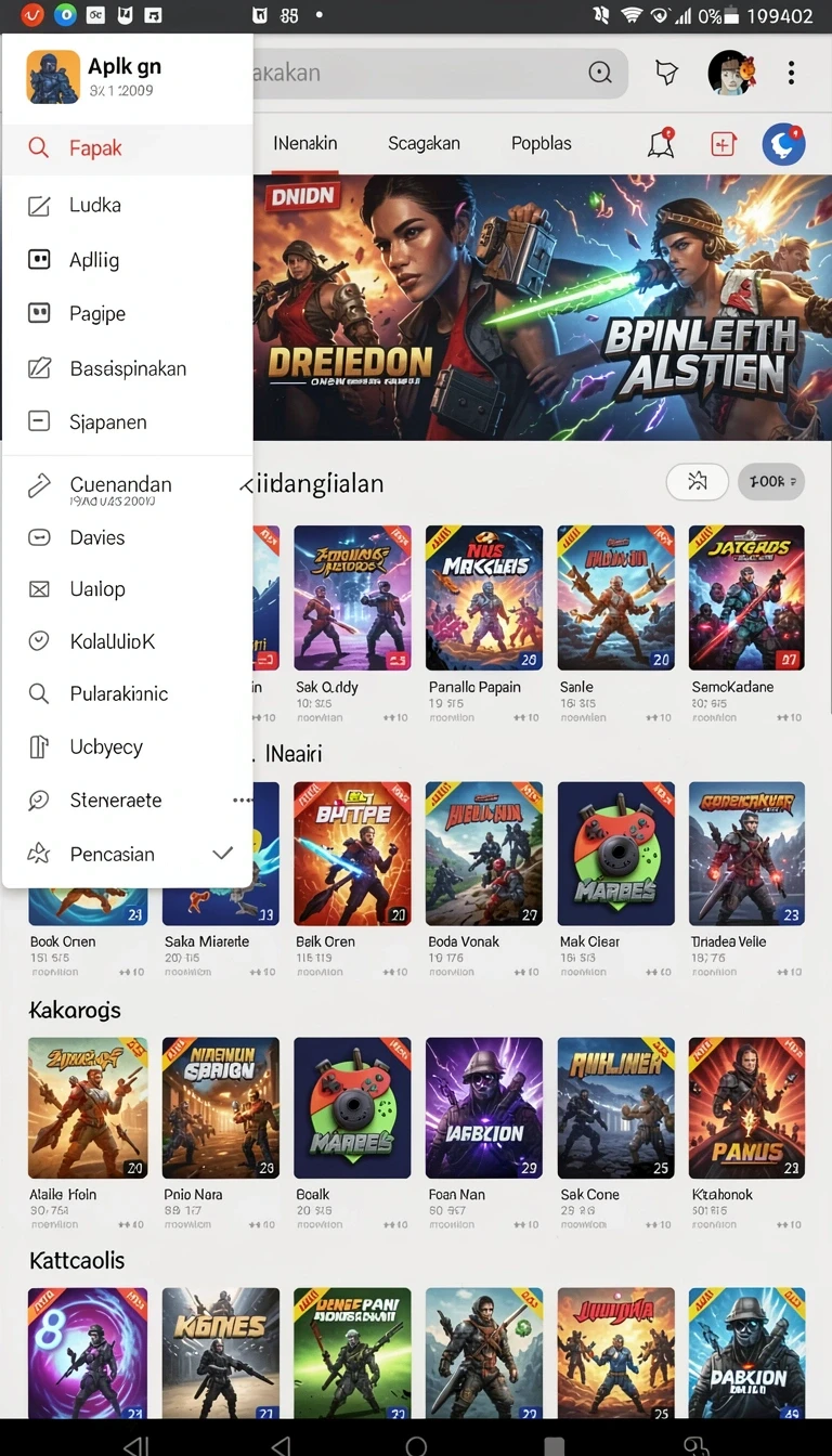 Tampilan utama aplikasi Review Aplikasi rpwin1 yang intuitif dan efisien.