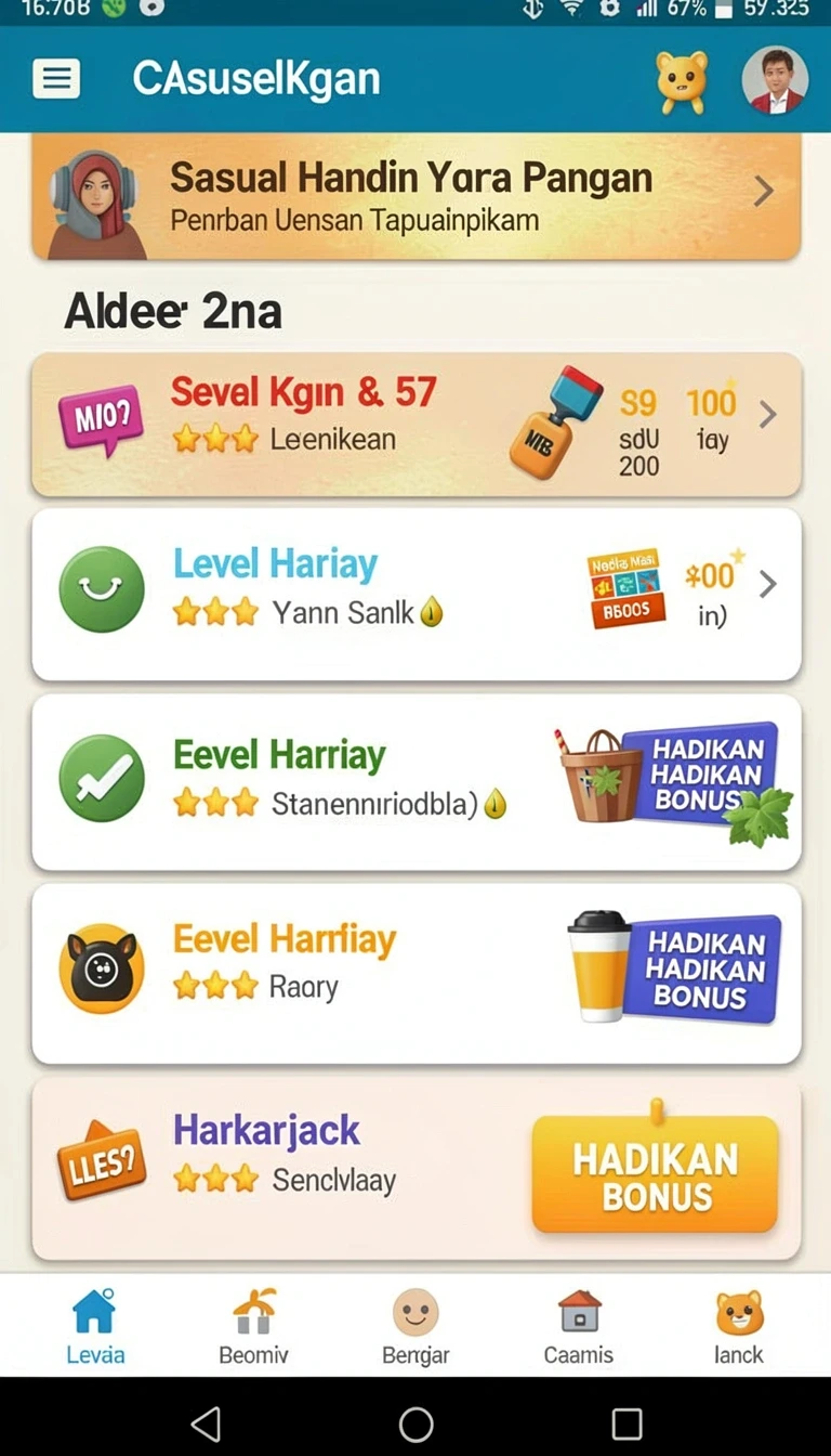 Tampilan utama aplikasi Download pgking APK untuk Android yang intuitif dan efisien.